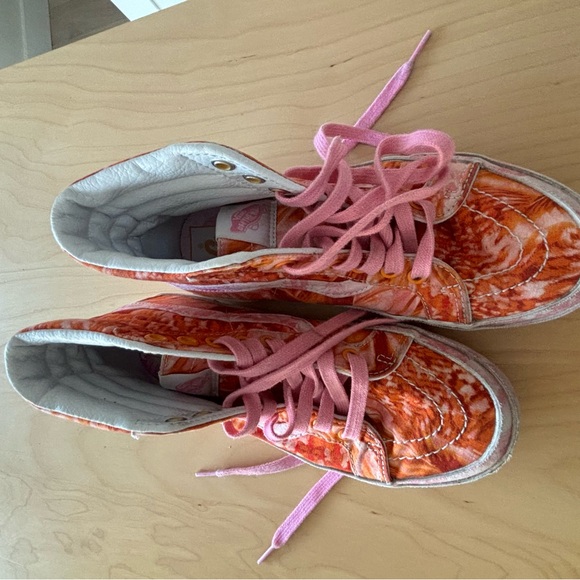 VANS Sk8-Hi 38 DX x Collina Strada Womens Shoes Orange Pink - Picture 5 of 8